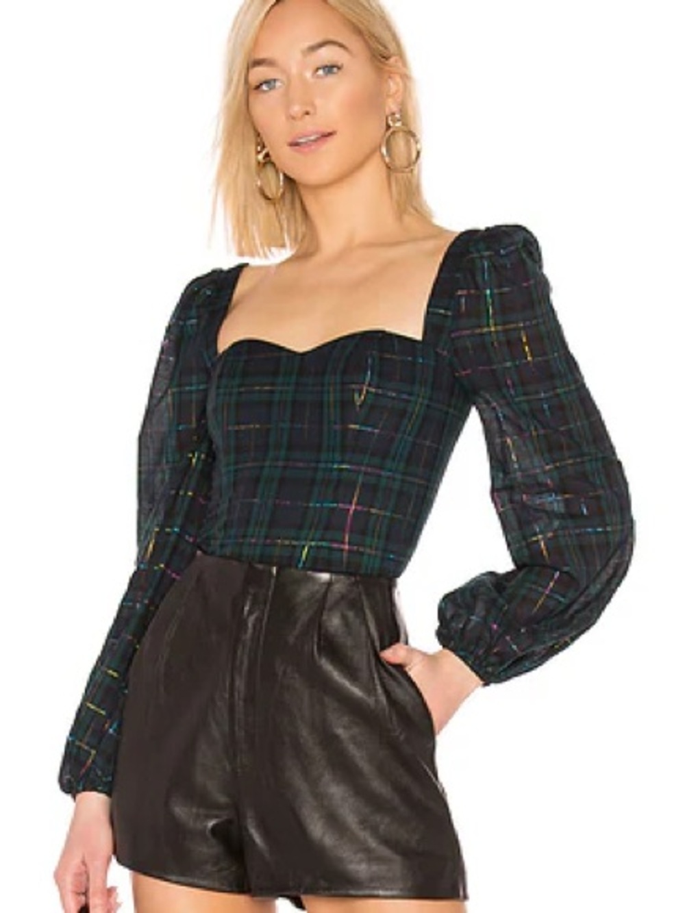 LOVERS AND FRIENDS Cameryn Top in Forest Green - Picture 6 of 6